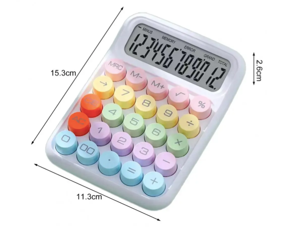 Calculadora Retrô colorida
